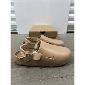 Nike Calm Men's Mule Sandals Hemp Brown Men's Slides Size 10 FD5130-200 NWT